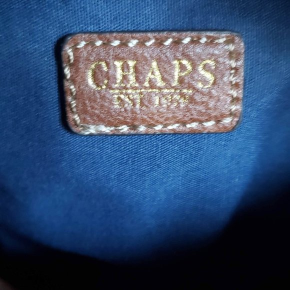 Like NEW Cargo CHAPS RALPH LAUREN Western Satchel Denim Canvas Shoulder Bag - Picture 15 of 15